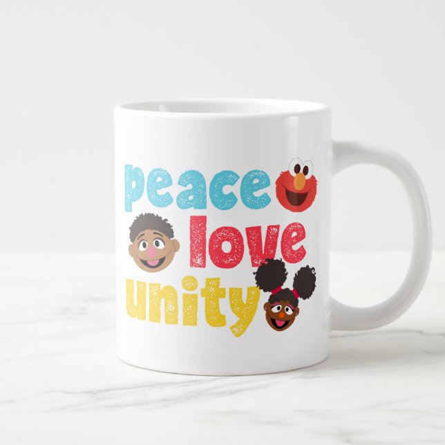 Peace Love Unity Giant Coffee Mug (Right)