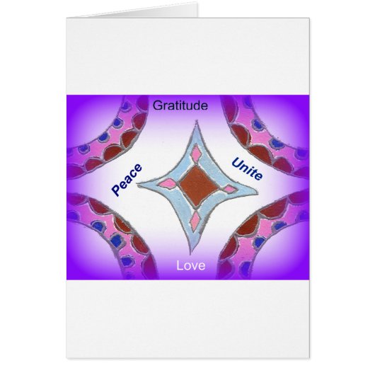 Peace Love Unity hakuna matata .png Cards (Front)