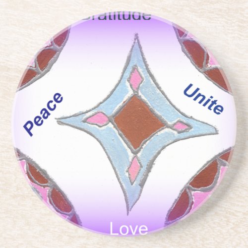 Peace Love Unity hakuna matata png Coaster