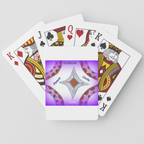 Peace Love Unity hakuna matata png Playing Cards