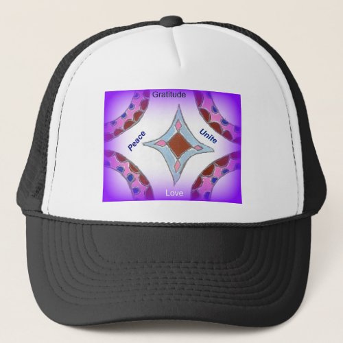 Peace Love Unity hakuna matata png Trucker Hat