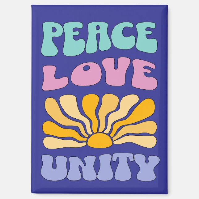 Peace Love Unity Magnet (Front)