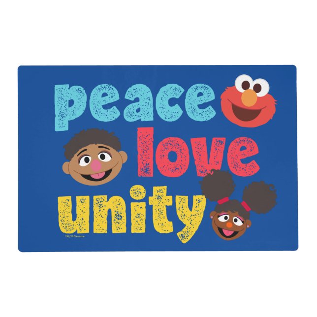 Peace Love Unity Placemat (Front)