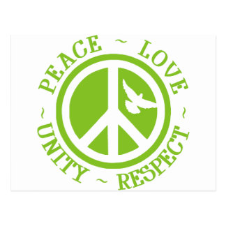 Peace Unity Respect Postcards Zazzle peace unity respect postcards zazzle