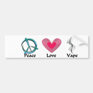 Peace Love Vape Sticker