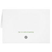Peace Love Vegan Cards (Back Horizontal)