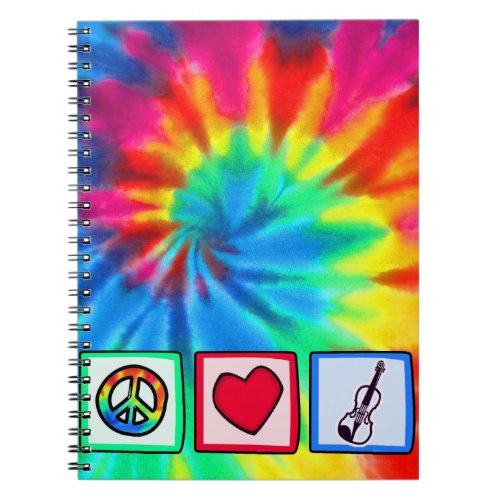 Peace Love Violins Notebook