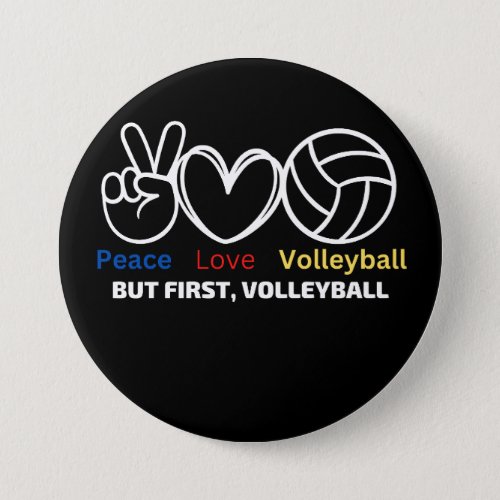 Peacelove volleyballbut first volleyball button