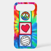 Peace, Love, Volleyball Case-Mate iPhone Case (Back)