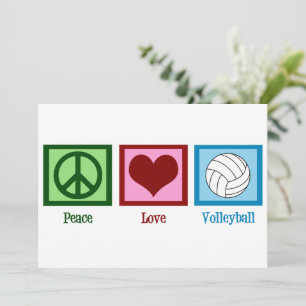 Peace Love Volleyball Holiday Card