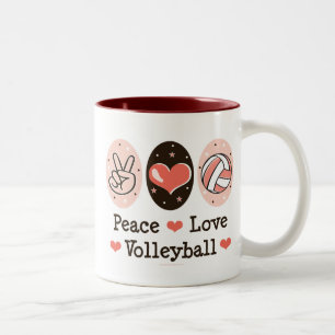 Peace Love Volleyball Mug