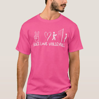 Peace Love Volleyball T-Shirt