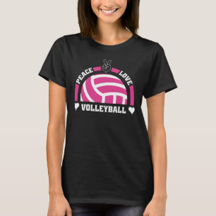 Peace Love Volleyball T-Shirt