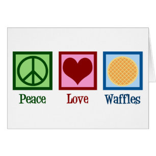 Peace Love Waffles Cards