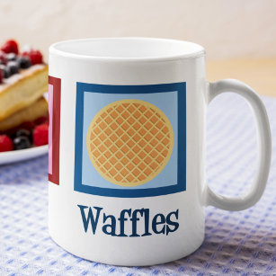 Peace Love Waffles Coffee Mug