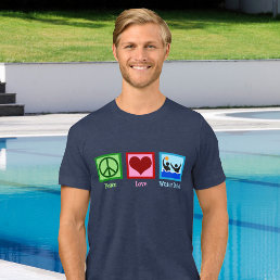 Peace Love Water Polo Tri-Blend T-Shirt