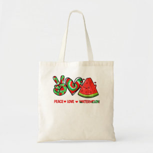 Peace Love Watermelon peace love watermelon day me Tote Bag
