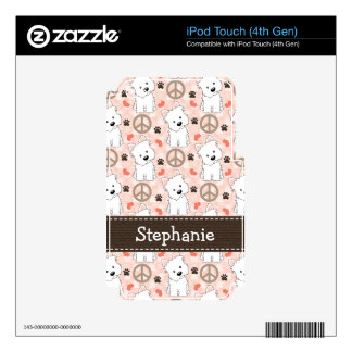 Peace Love Westies iPod Touch Skin 4g 4th Gen