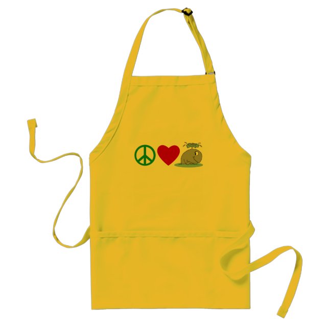 Peace Love Whales T shirts, Travel Mugs, Gifts Adult Apron (Front)