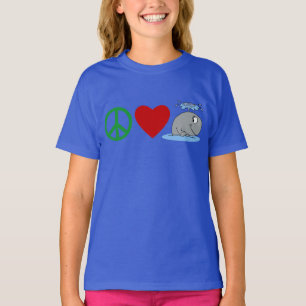 Peace Love Whales T shirts, Travel Mugs, Gifts T-Shirt