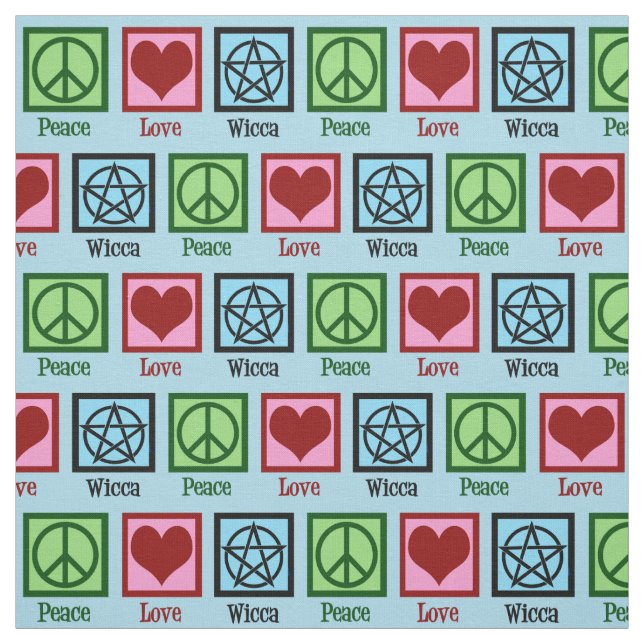 Peace Love Wicca Fabric (Swatch)