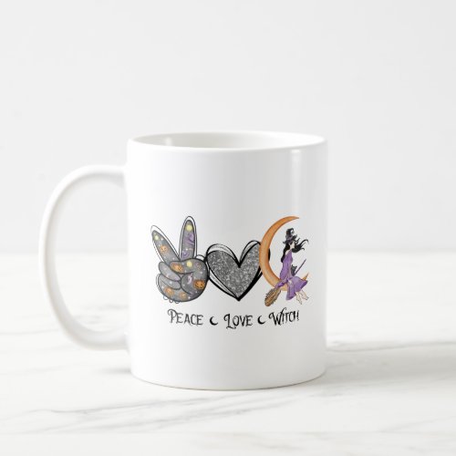 Peace  Love Witch Baby  Coffee Mug