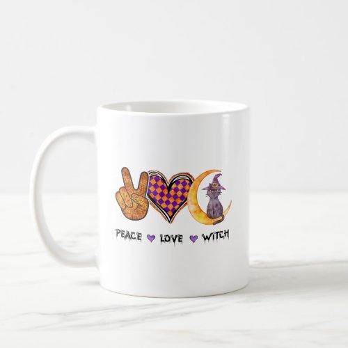 Peace Love Witch  Coffee Mug