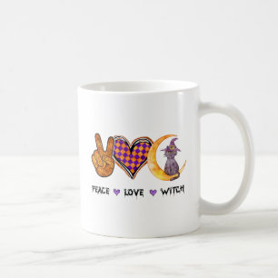 Peace Love Witch – Halloween Design Coffee Mug