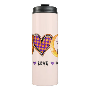 Peace Love Witch – Halloween Design Thermal Tumbler