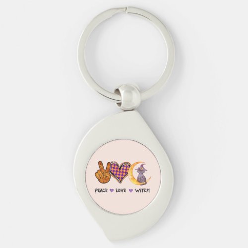 Peace Love Witch Keychain