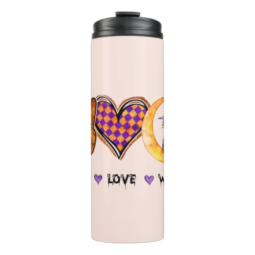 Peace Love Witch Thermal Tumbler