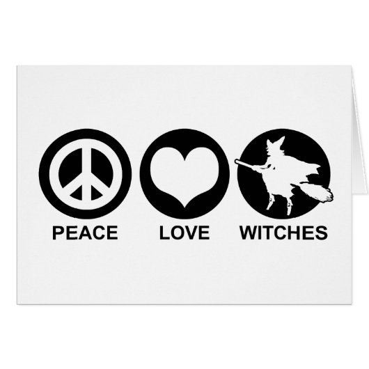 Peace Love Witches Cards (Front Horizontal)
