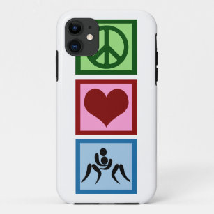 Peace Love Wrestling iPhone 11 Case