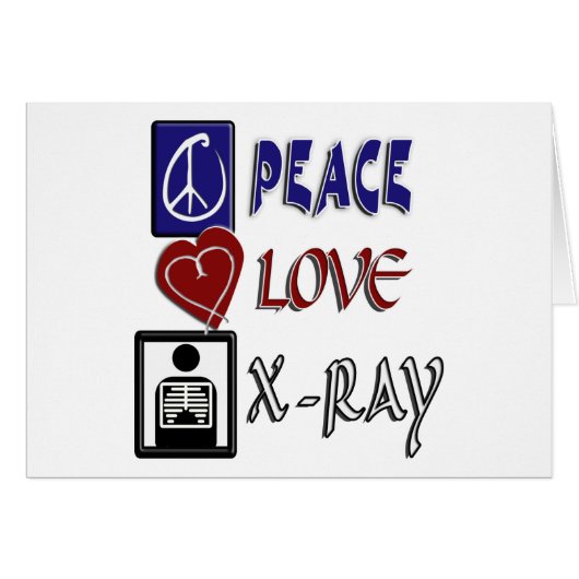 PEACE LOVE XRAY CARDS (Front Horizontal)