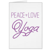 Peace, Love, Yoga (Purple) (Front)