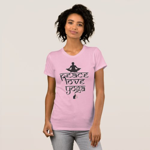 Peace Love Yoga T_Shirt