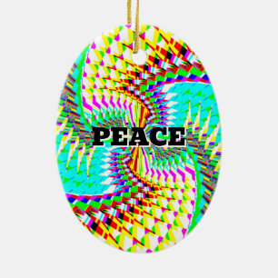 Peace Love (you may change the words) ornament 
