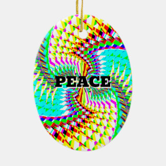 Peace Love (you may change the words) ornament