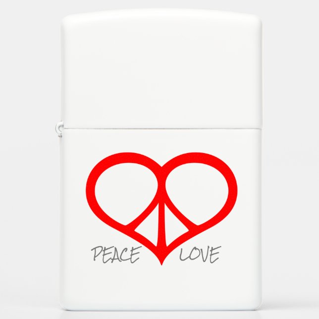 Peace & Love Zippo Lighter (Front)