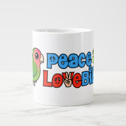 Peace & Lovebird Jumbo Mug