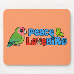 Peace & Lovebird Mousepad