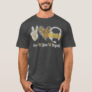 Peace Loves 911 Dispatcher Cute Dispatcher Gifts T-Shirt