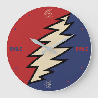 Peace lovign acrylic wall clock