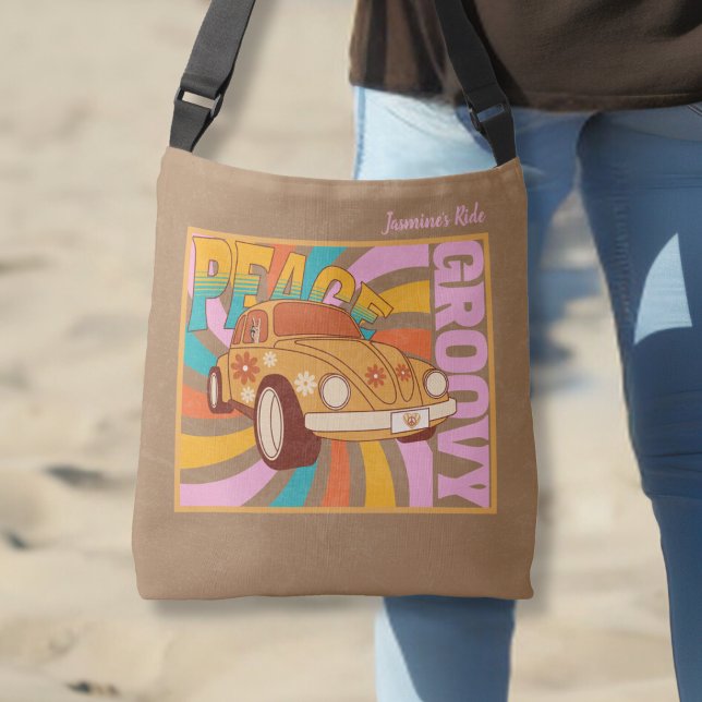 Peace Loving 60's Style Colorful Crossbody Bag (Creator Uploaded)