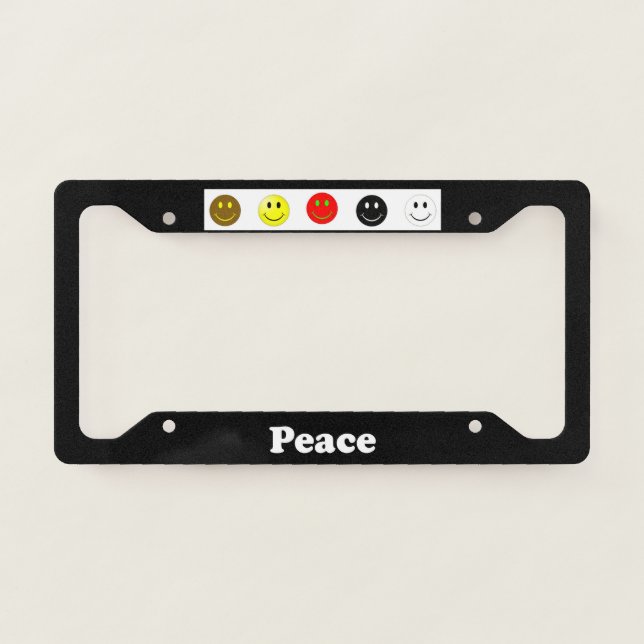 Peace - LPF License Plate Frame (Front)