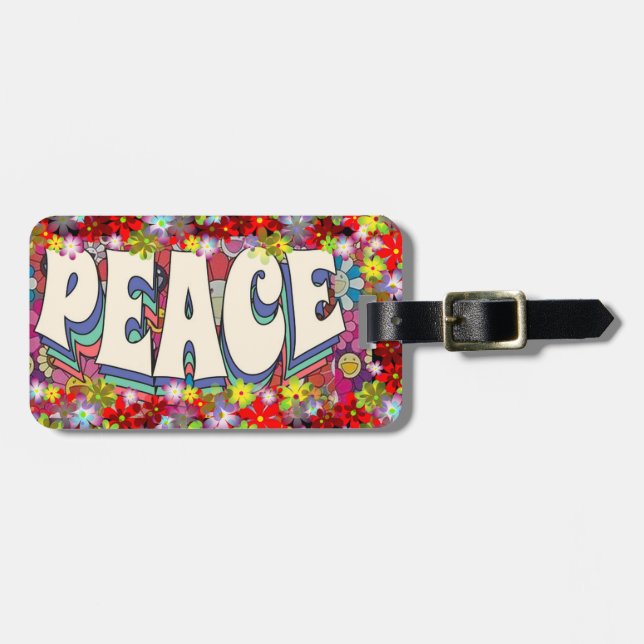 Peace Luggage Tag (Front Horizontal)
