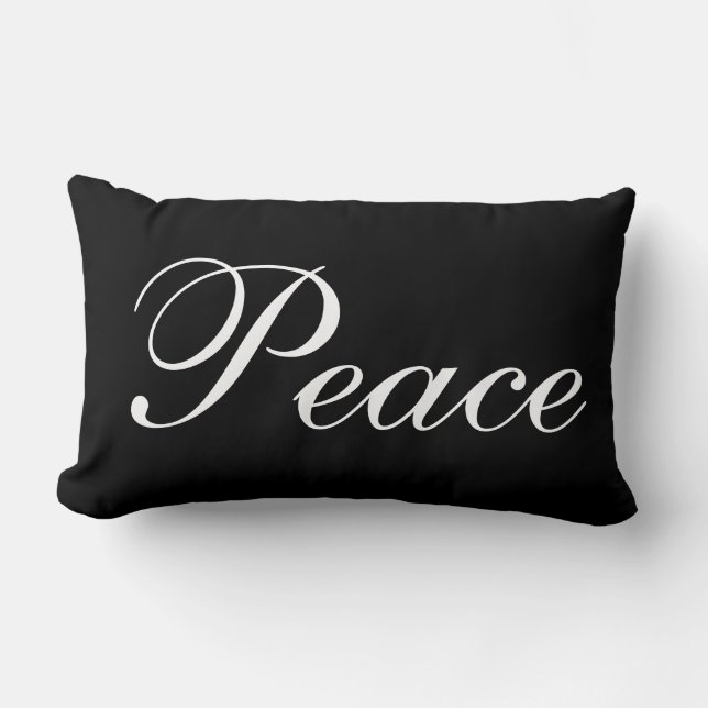 Peace Lumbar Pillow (Front)