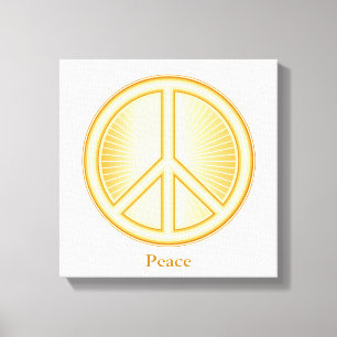 Peace Mandala Canvas Art