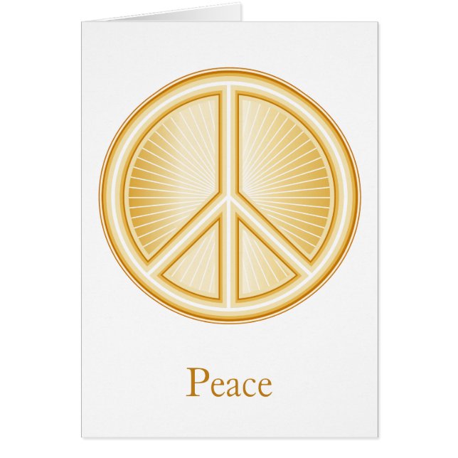 Peace Mandala Greeting Card (Front)