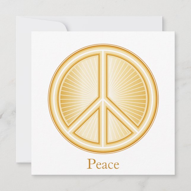 Peace Mandala Invitation/Announcement Flat Card (Front)